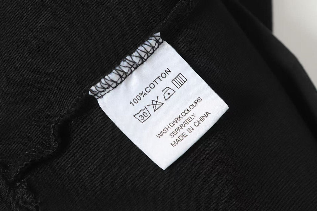 Godspeed Washed Black Car & Sun-Eye Graphic T-Shirt ¡ª neck_label