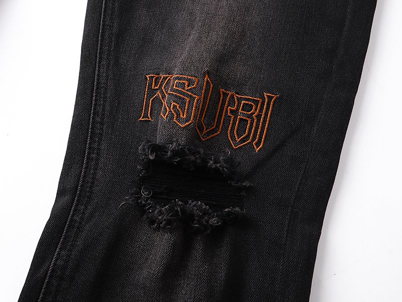 Ksubi Royalty Heroism Slim Tapered Black Jeans ¡ª detail