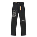 Ksubi Black Slim Tapered Graphic Jeans ¡ª hero