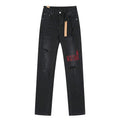 Ksubi Black Distressed Slim Tapered Jeans ¡ª hero