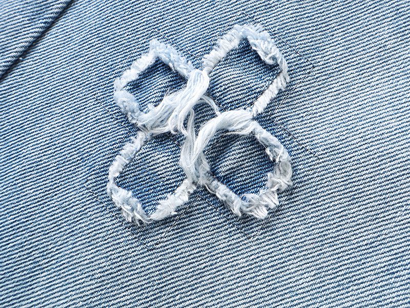 Ksubi Light Blue Embroidered Straight-Leg Jeans ¡ª detail