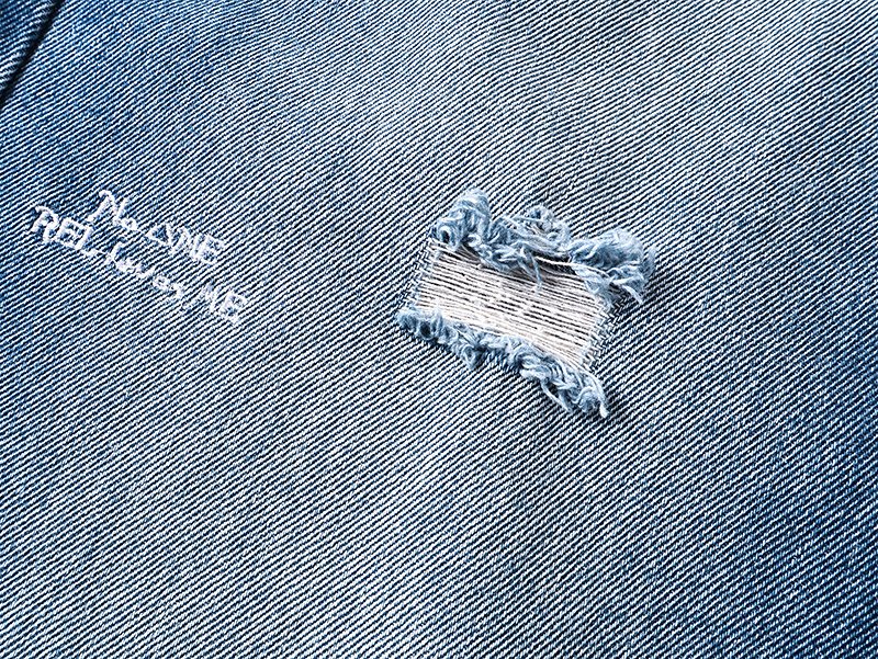 Ksubi Distressed Cross Embroidery Straight-Leg Jeans ¡ª detail