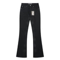 LOSTSHDWS Black Flared Jeans with Floral Embroidery ¡ª hero