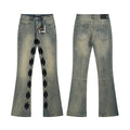LOSTSHDWS Floral Applique Light Blue Flare Jeans ¡ª hero