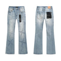 Purple Brand Star Embellished Light Blue Flared Jeans ¡ª hero