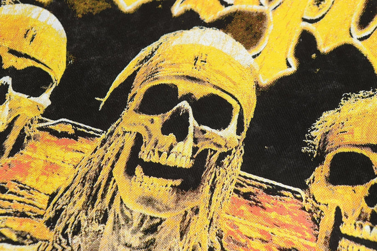 Godspeed Fortis Fortuna Adiuvat Skull Graphic Hoodie ¡ª detail