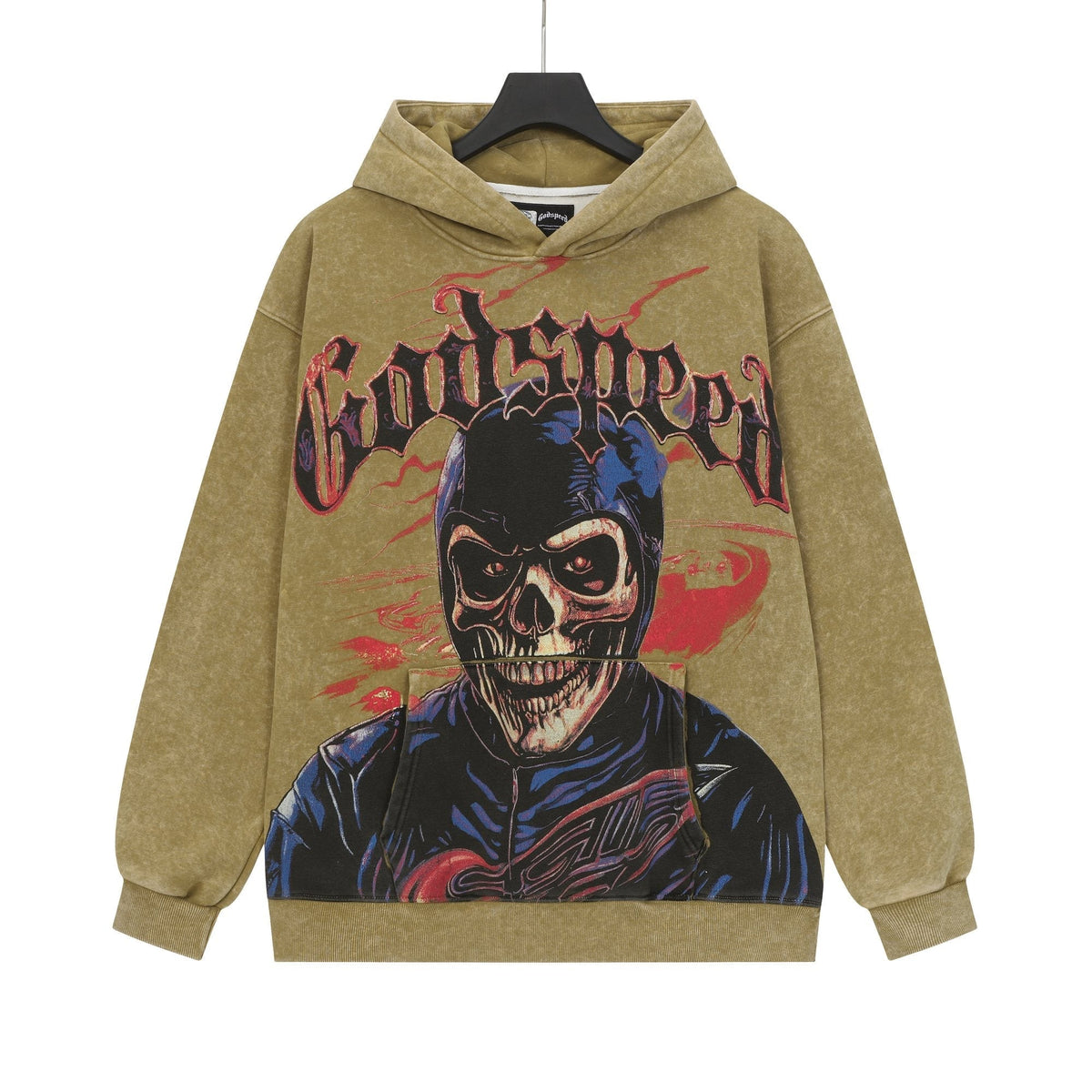 Godspeed Washed Skull Graphic Hoodie ¡ª hero