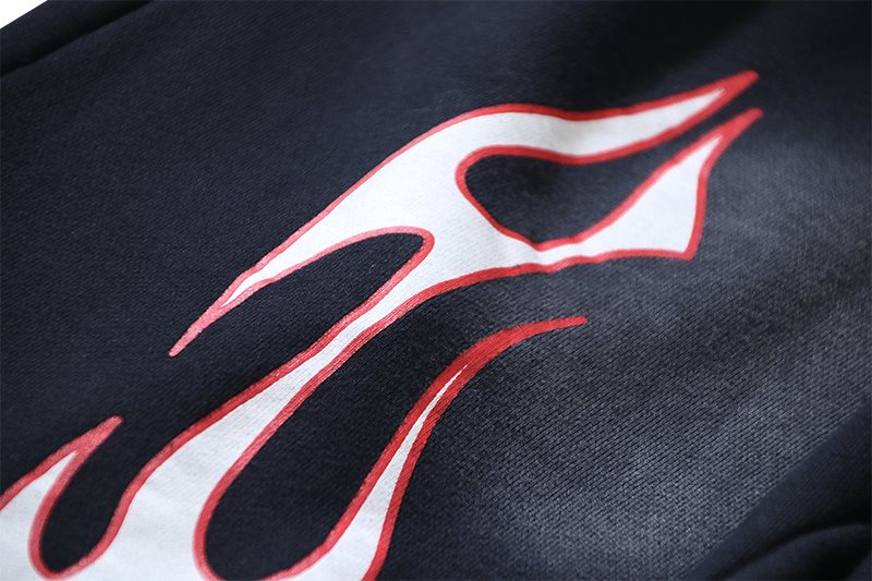 Helistar Flame Graphic Washed Sweatpants ¡ª detail
