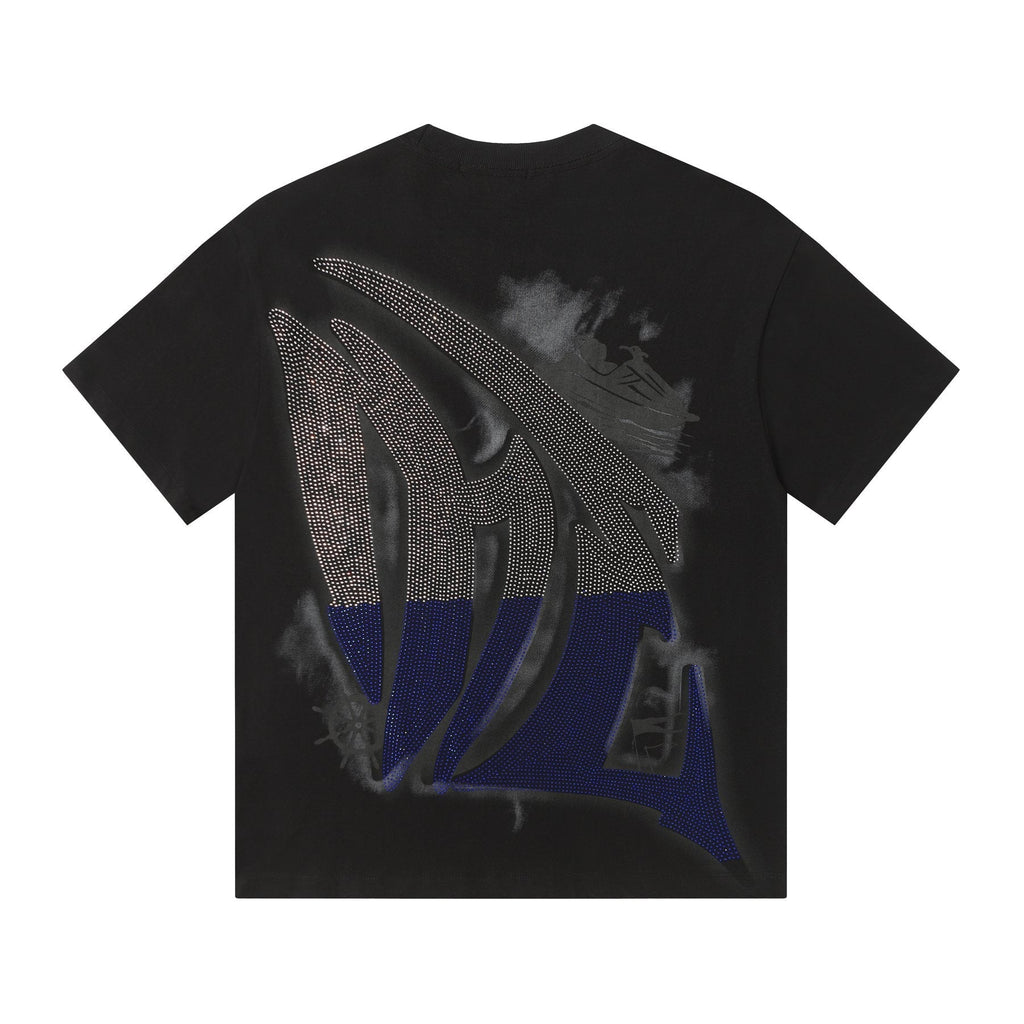 MIXED EMOTION Rhinestone Graphic T-Shirt ¡ª back