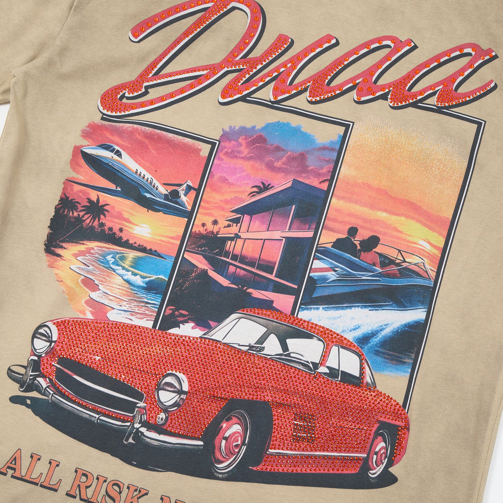 Rough Play All Risk Car Graphic Short-Sleeve T-Shirt ¡ª detail
