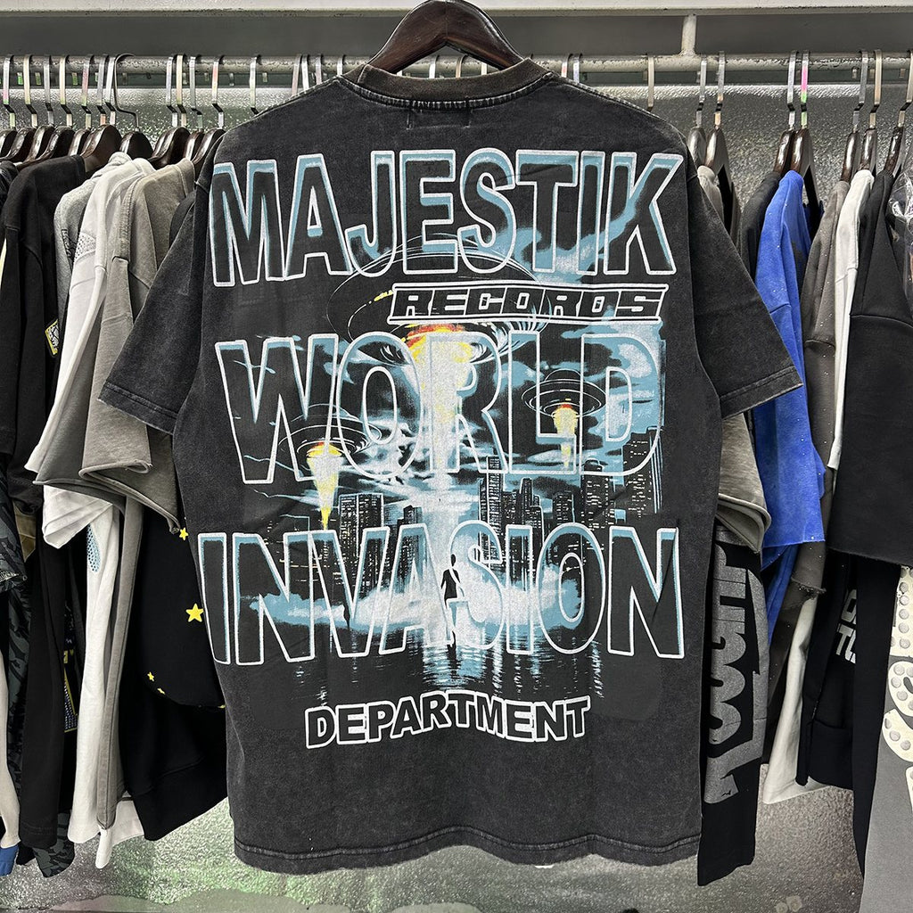 MAJESTIK 16 Department UFO Graphic T-Shirt ¡ª context
