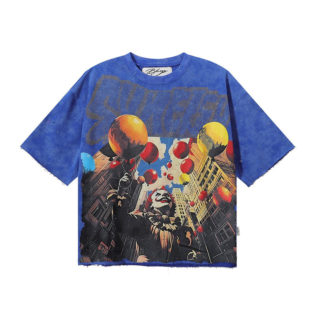 BKYS Revival Clown Balloon Rhinestone Graphic T-Shirt ¡ª hero