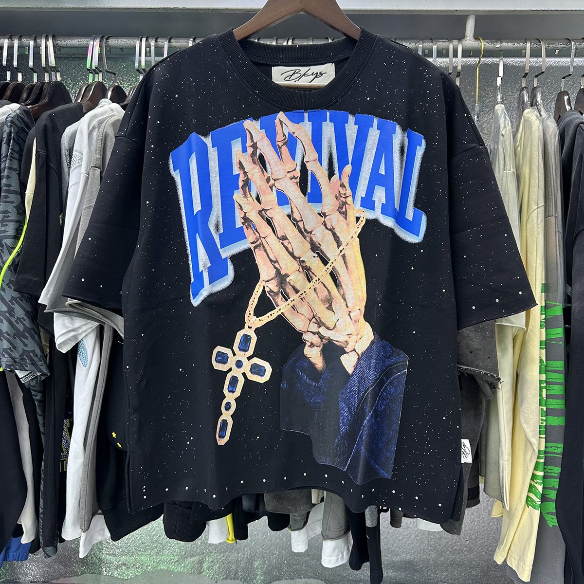 BKYS Revival Rhinestone Graphic Cropped T-Shirt ¡ª context