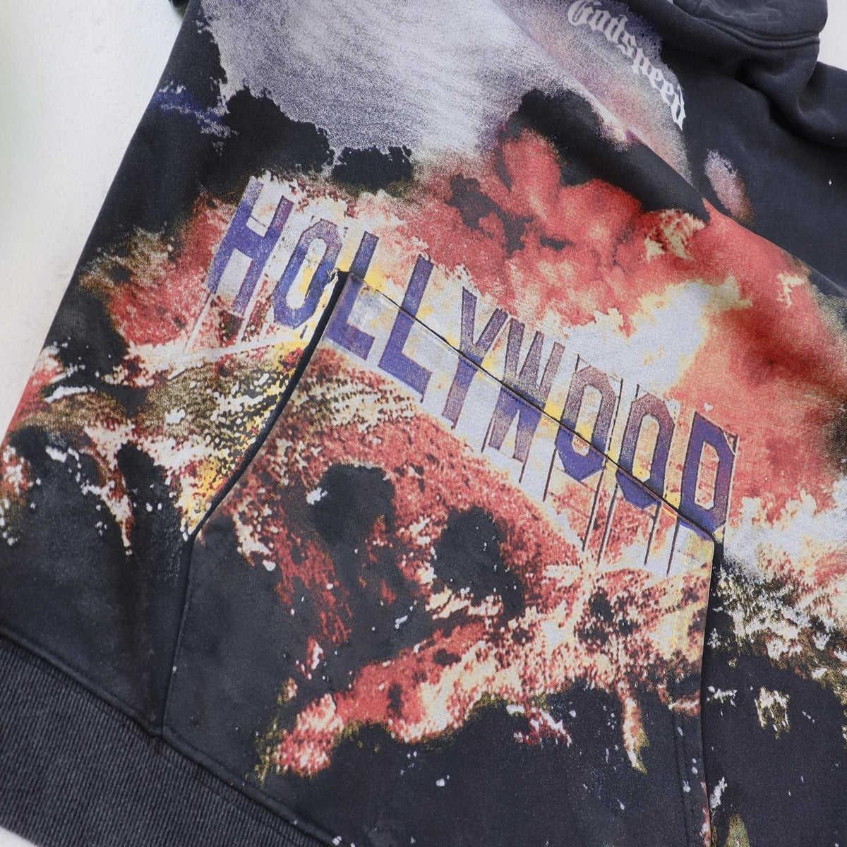 Godspeed Hollywood Hills Fire Graphic Hoodie ¡ª detail