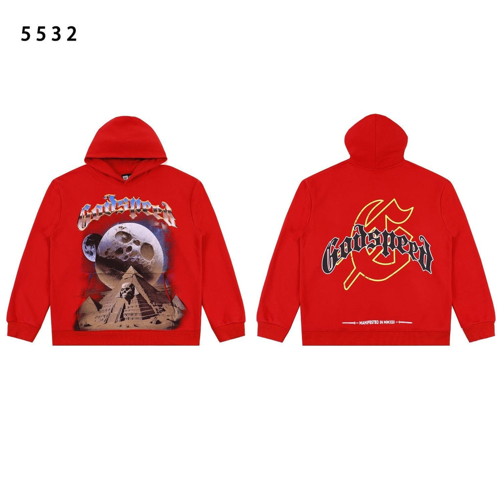 Godspeed Victory Toast Skull Graphic Hoodie ¡ª hero