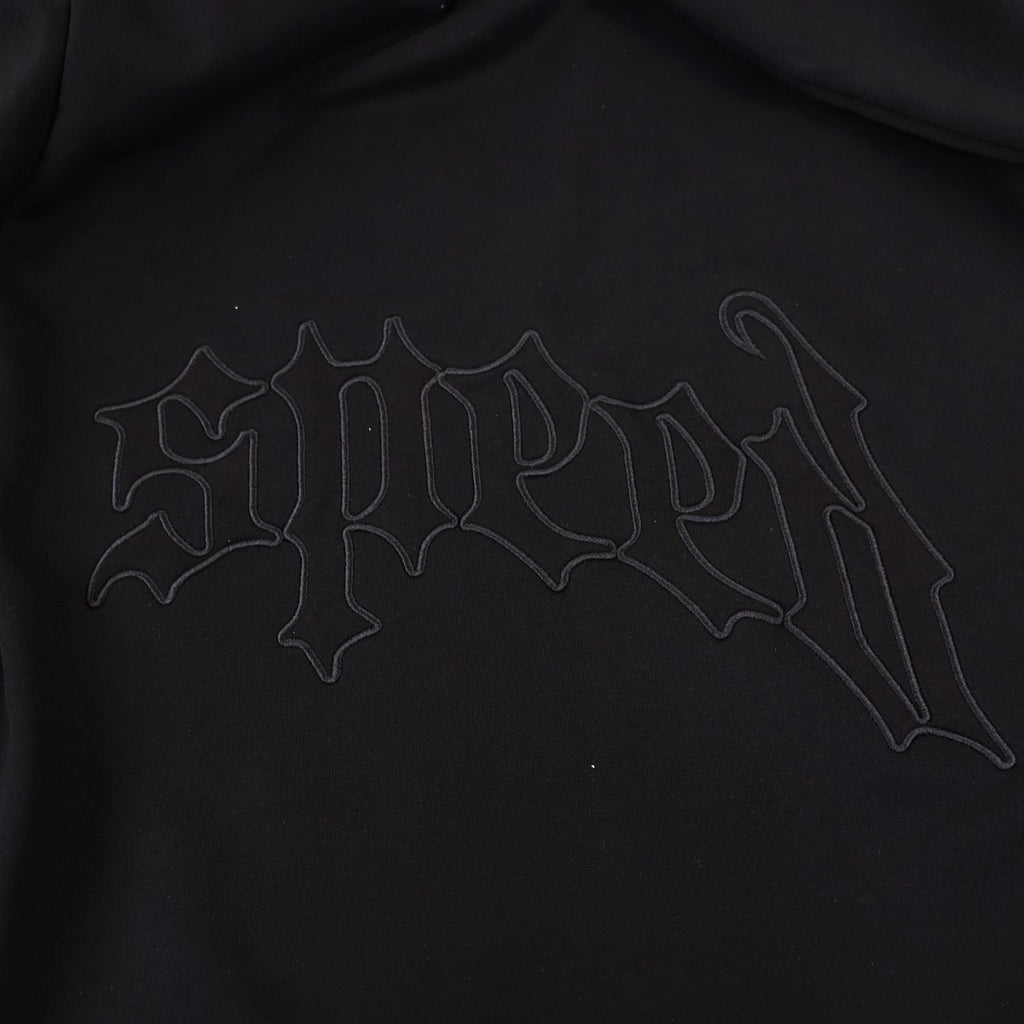 Godspeed Tonal Gothic Zip Hoodie ¡ª detail
