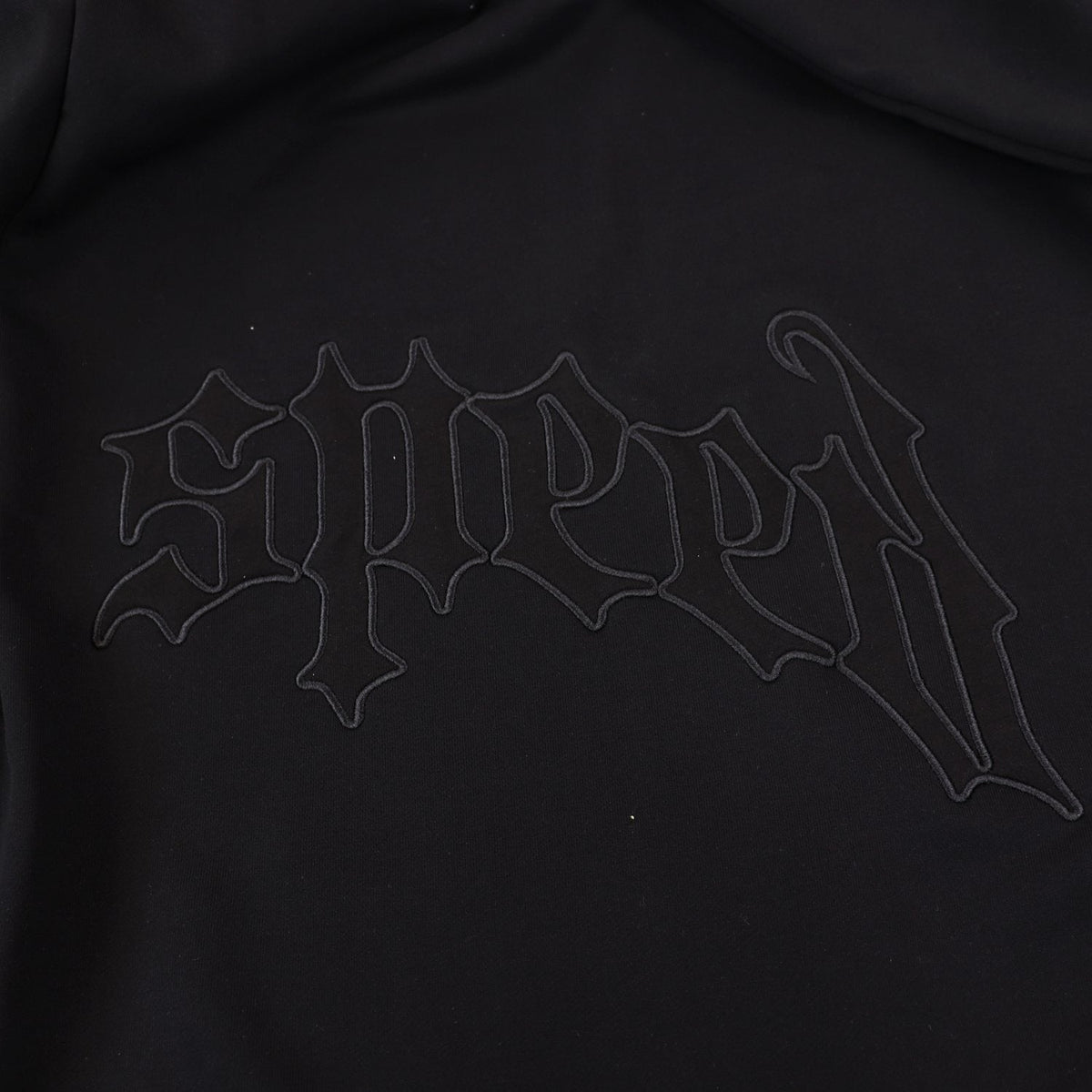 Godspeed Tonal Gothic Zip Hoodie ¡ª detail