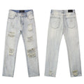 Godspeed Distressed Washed Denim Jeans ¡ª front