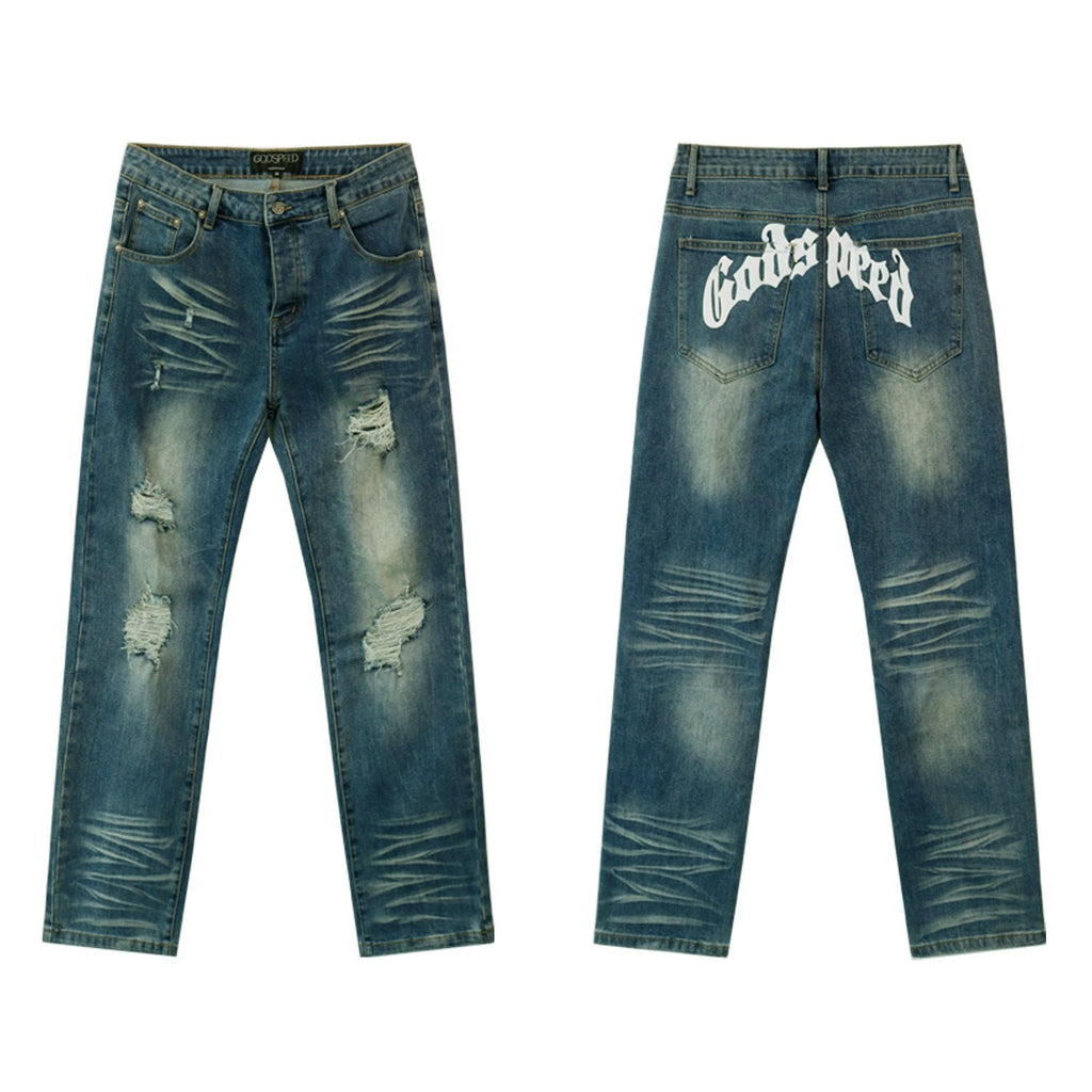 Godspeed Washed Distressed Jeans ¡ª hero