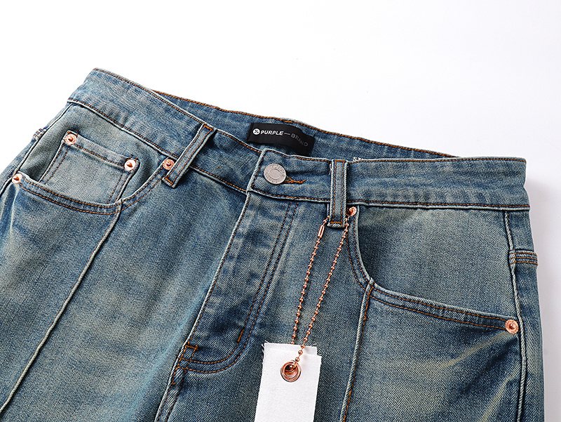 Purple Brand Light Blue Flared Jeans ¡ª detail
