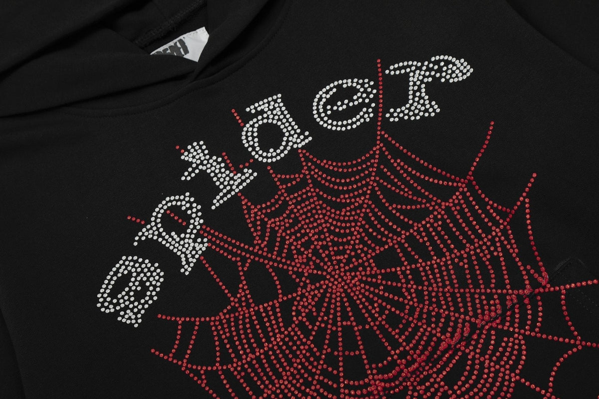 Sp5der Spider-Web Graphic Hoodie ¡ª detail