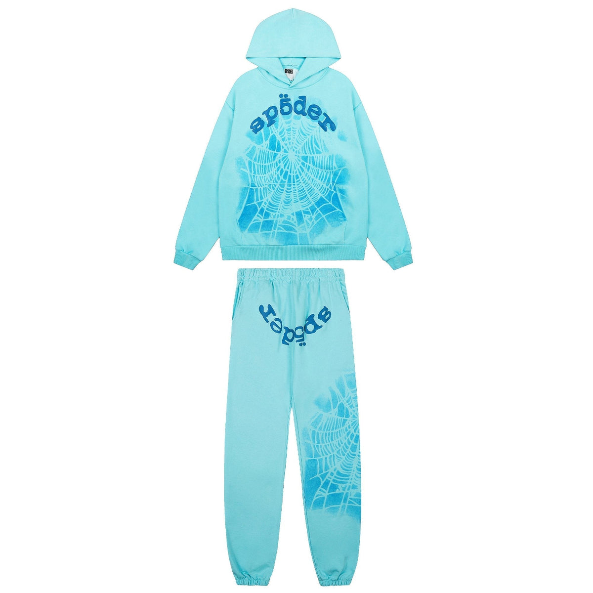Sp5der Light Blue Spiderweb Graphic Matching Set ¡ª hero