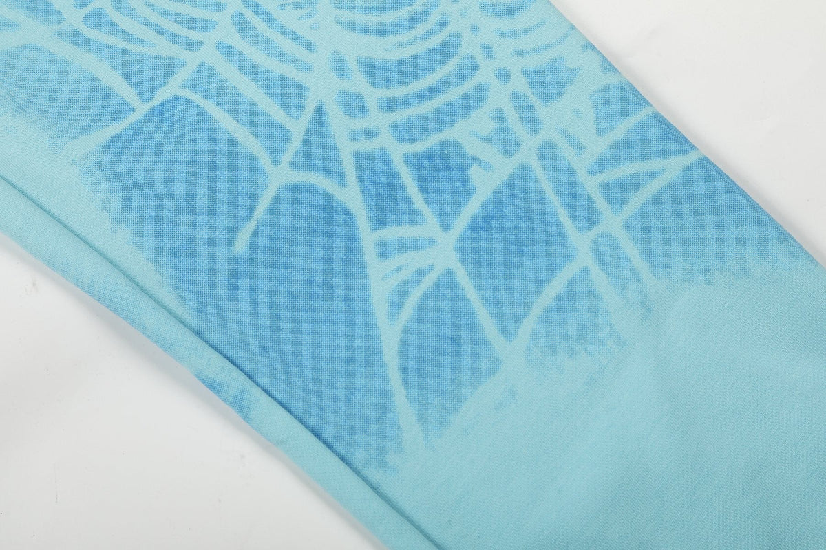 Sp5der Light Blue Spiderweb Graphic Matching Set ¡ª detail
