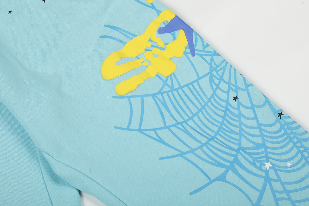 Sp5der Spiderweb Graphic Hoodie & Jogger Matching Set ¡ª detail