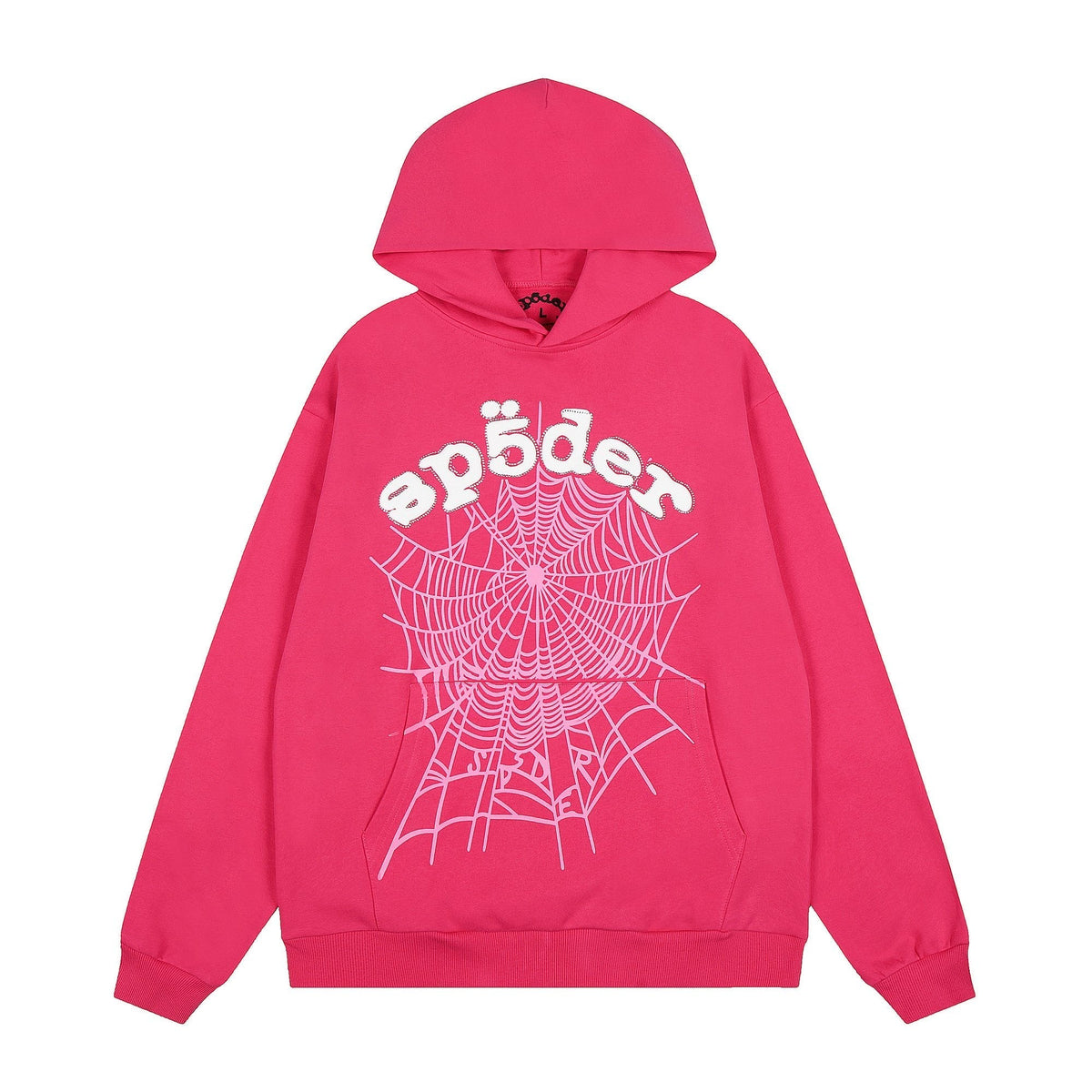 Sp5der Pink Spiderweb Graphic Hoodie ¡ª hero