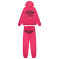 Sp5der Pink Spiderweb Graphic Hoodie & Sweatpants Matching Set ¡ª hero