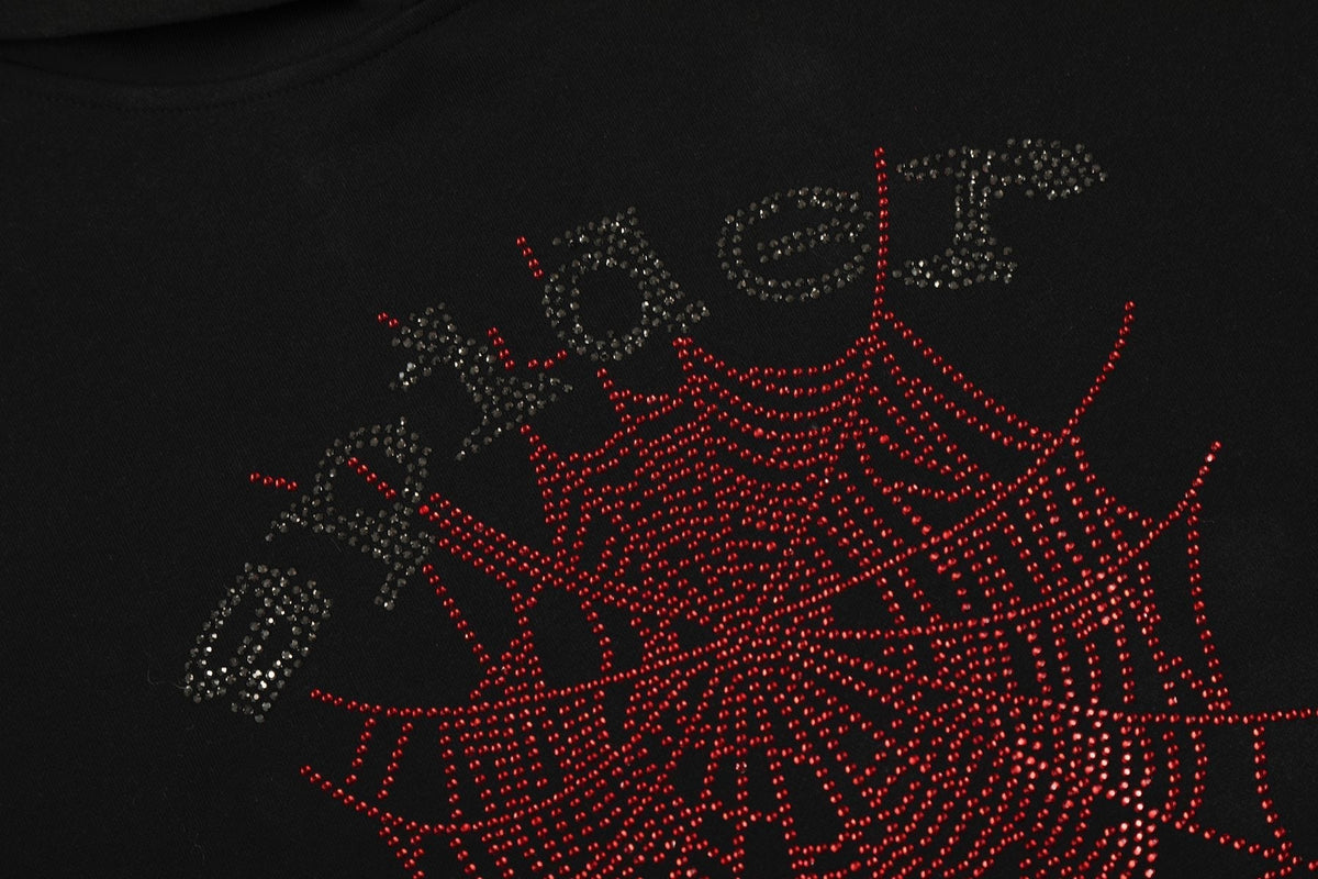 Sp5der Spider Web Graphic Hoodie & Sweatpants Set ¡ª detail