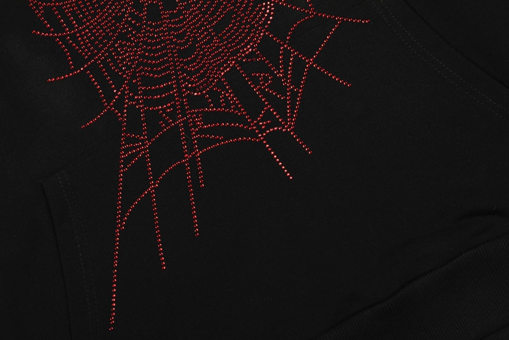 Sp5der Spider Web Graphic Hoodie & Sweatpants Set ¡ª detail