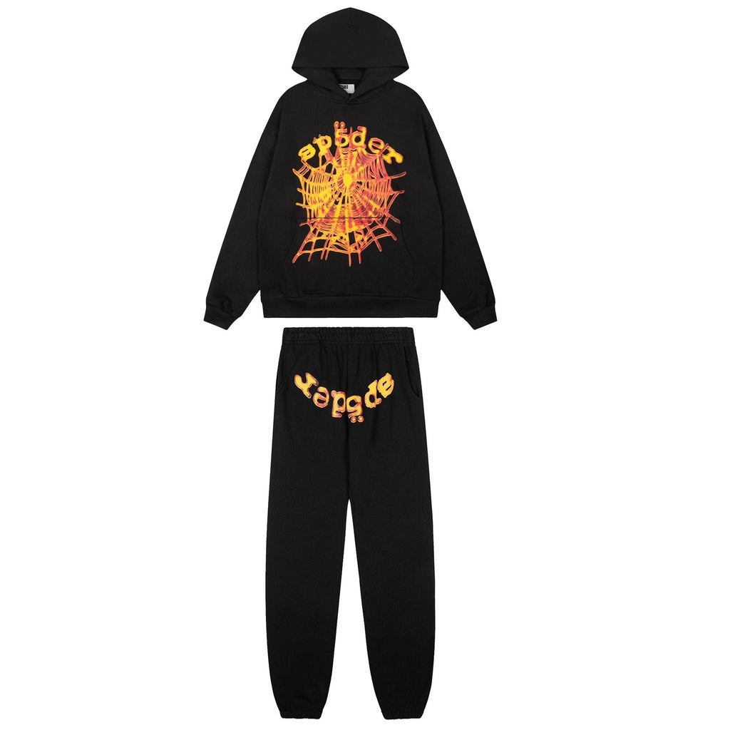 Sp5der Web Graphic Hoodie & Sweatpants Set ¡ª hero