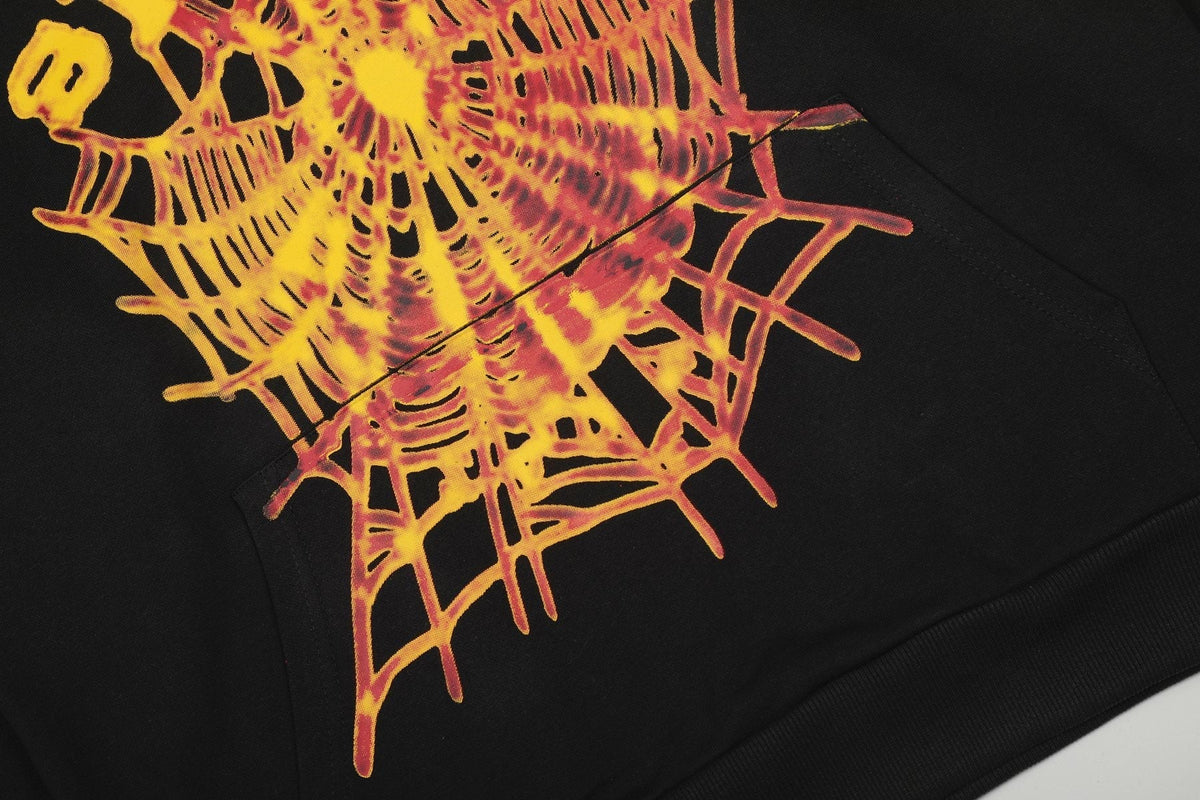 Sp5der Web Graphic Hoodie & Sweatpants Set ¡ª detail