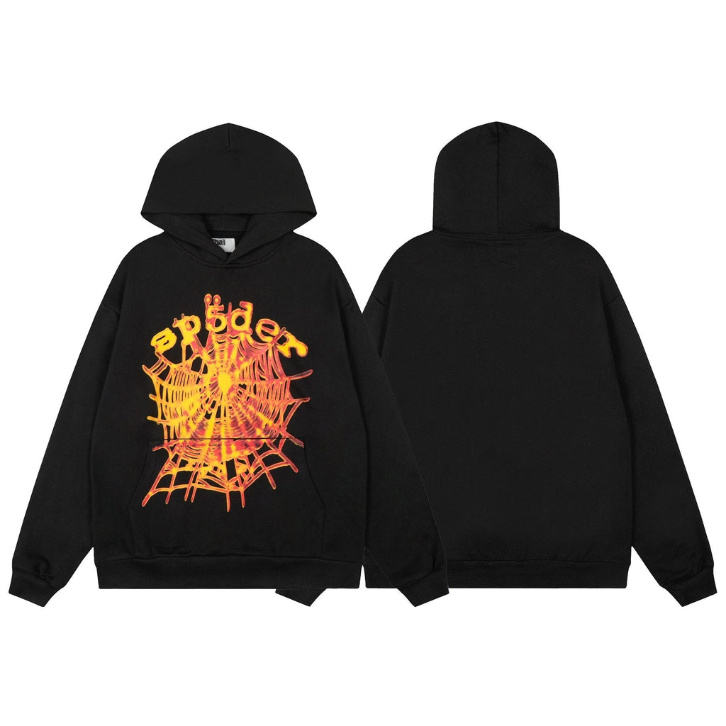 Sp5der Web Graphic Hoodie & Sweatpants Set ¡ª front