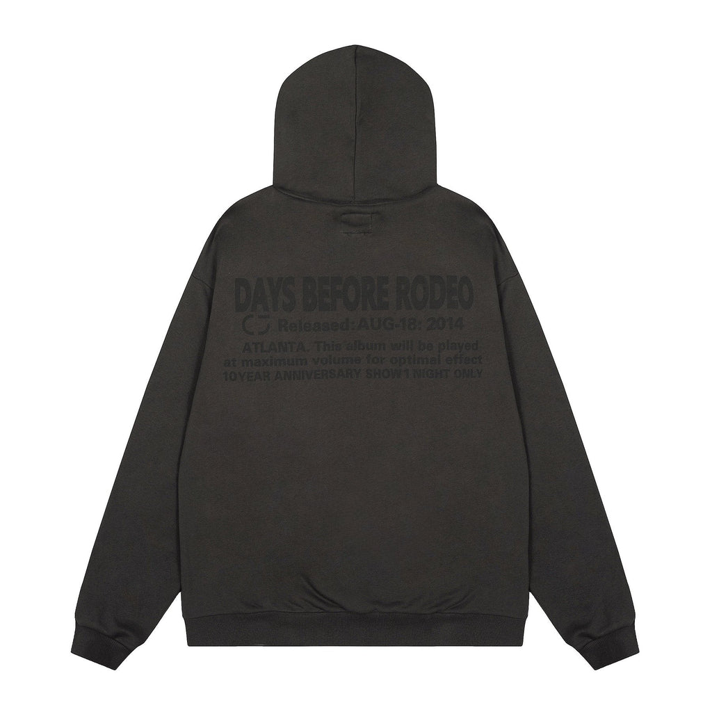 Sp5der Black Graphic Hoodie ¡ª back