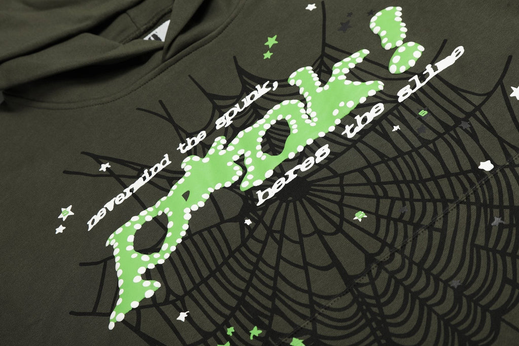 Sp5der Spiderweb Graphic Hoodie ¡ª detail