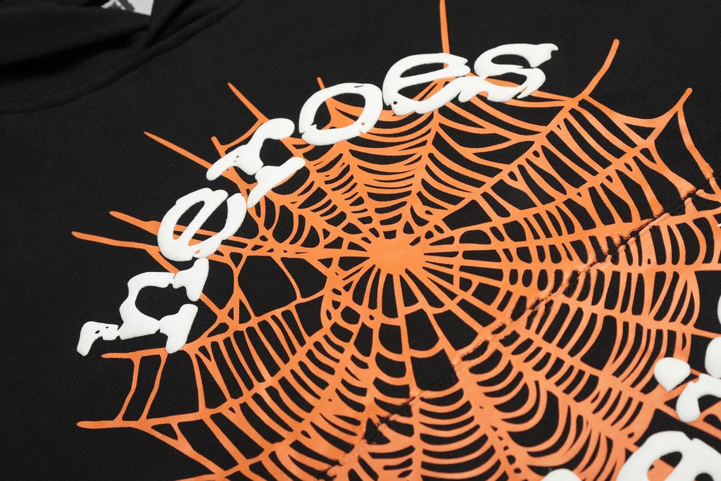 Sp5der Spiderweb Graphic Hoodie ¡ª detail