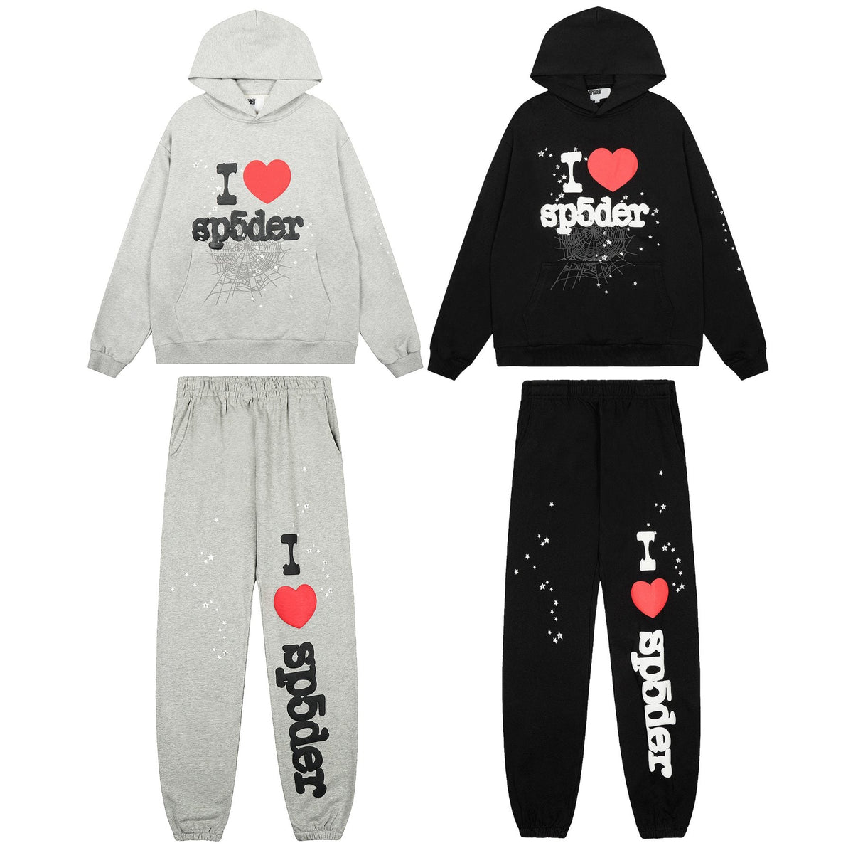 Sp5der I Heart Web Graphic Matching Set ¡ª comparison