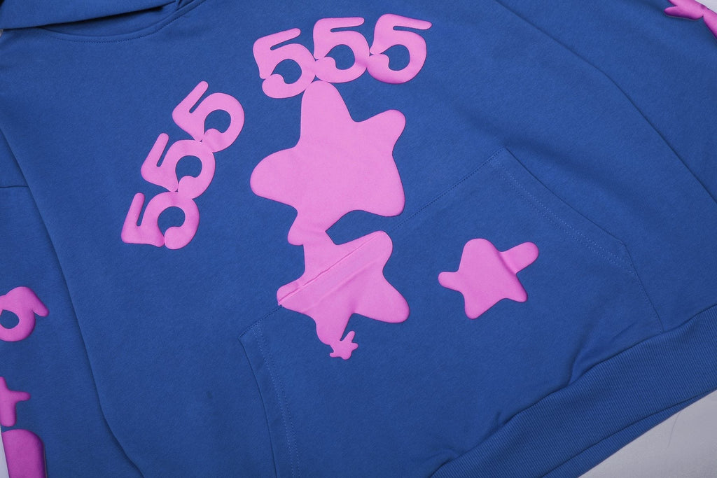 Sp5der Blue Star 555 Graphic Matching Set ¡ª detail