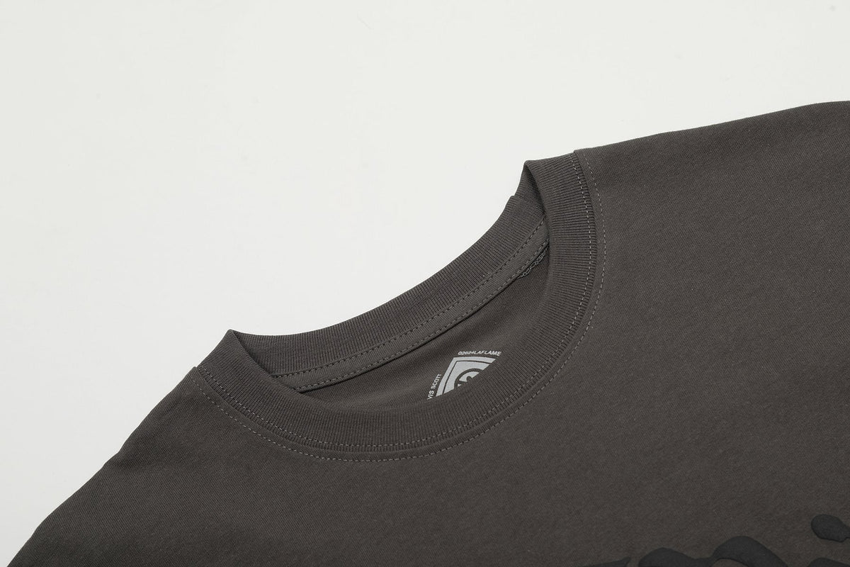 Sp5der Charcoal Front Graphic T-Shirt ¡ª detail