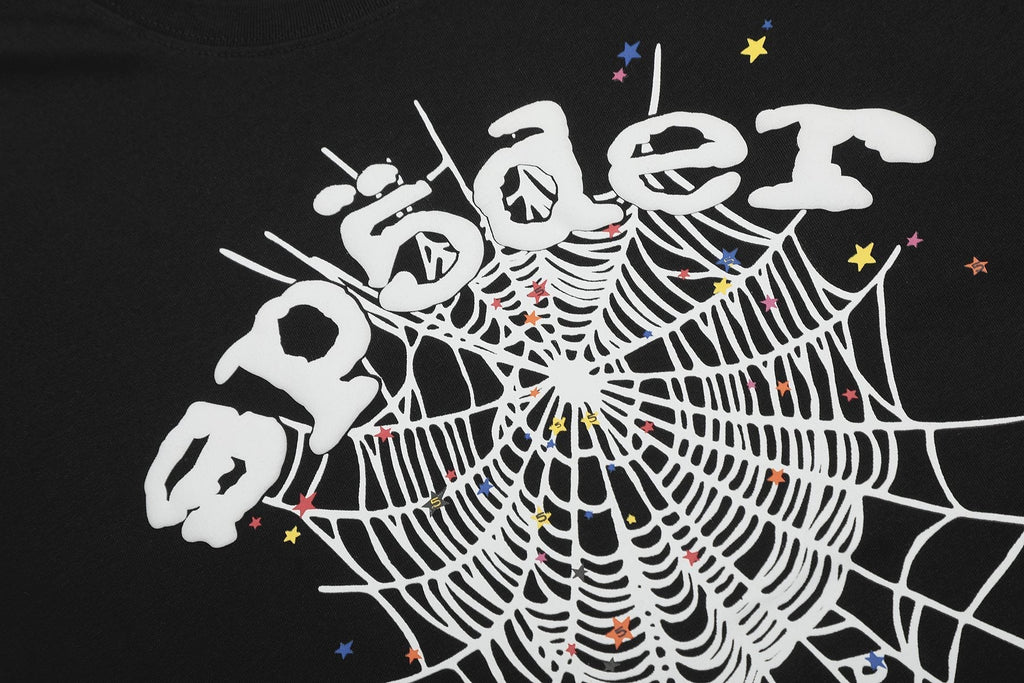 Sp5der Spiderweb Graphic Short-Sleeve T-Shirt ¡ª detail
