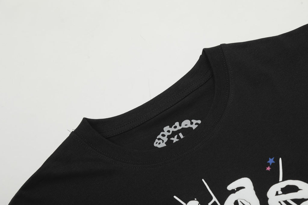 Sp5der Spiderweb Graphic Short-Sleeve T-Shirt ¡ª detail