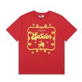 Sp5der Yellow Western Graphic Red T-Shirt ¡ª hero