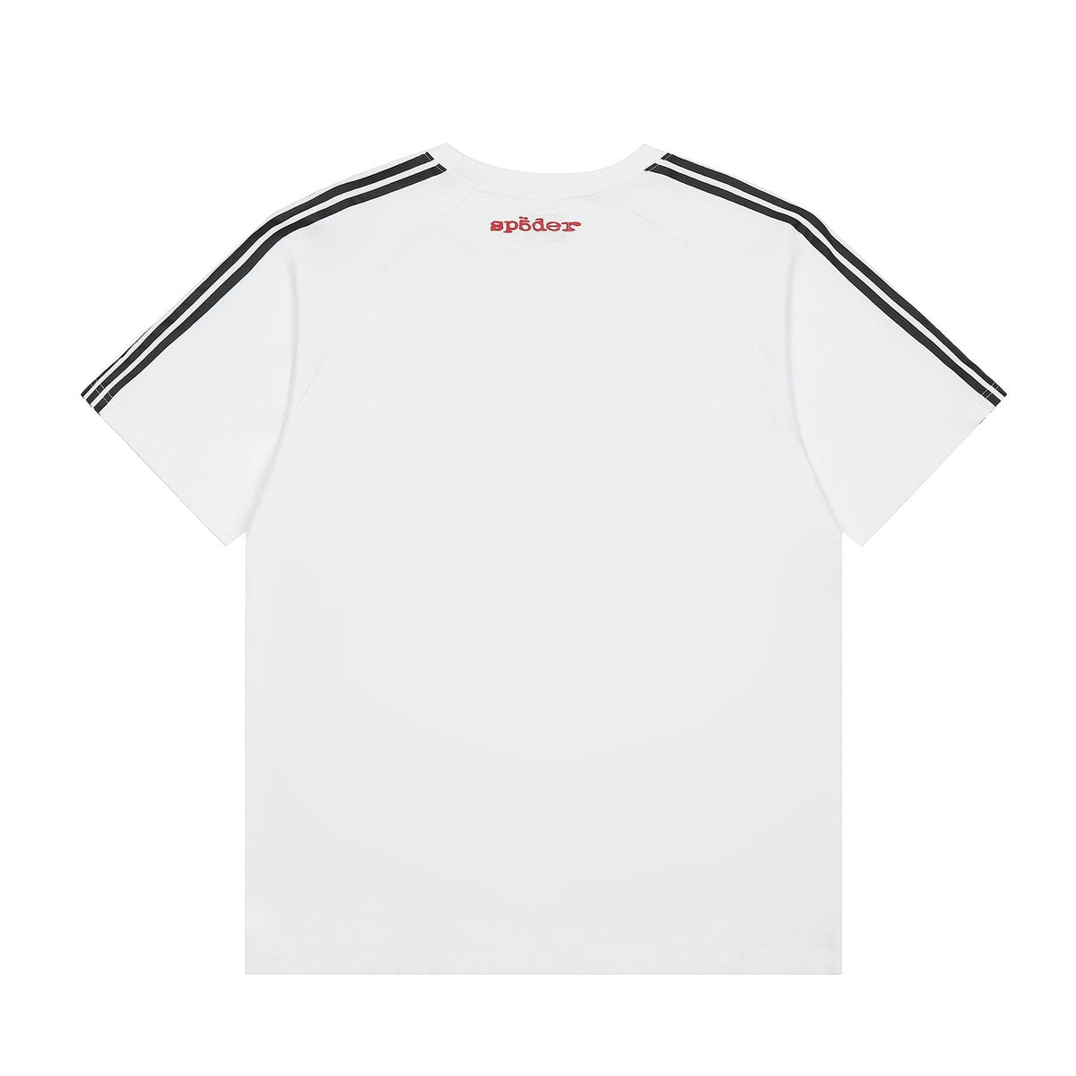 Sp5der Striped Raglan Graphic T-Shirt ¡ª back