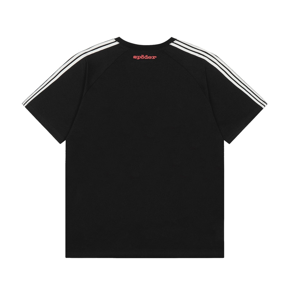 Sp5der Striped Raglan Graphic T-Shirt ¡ª back