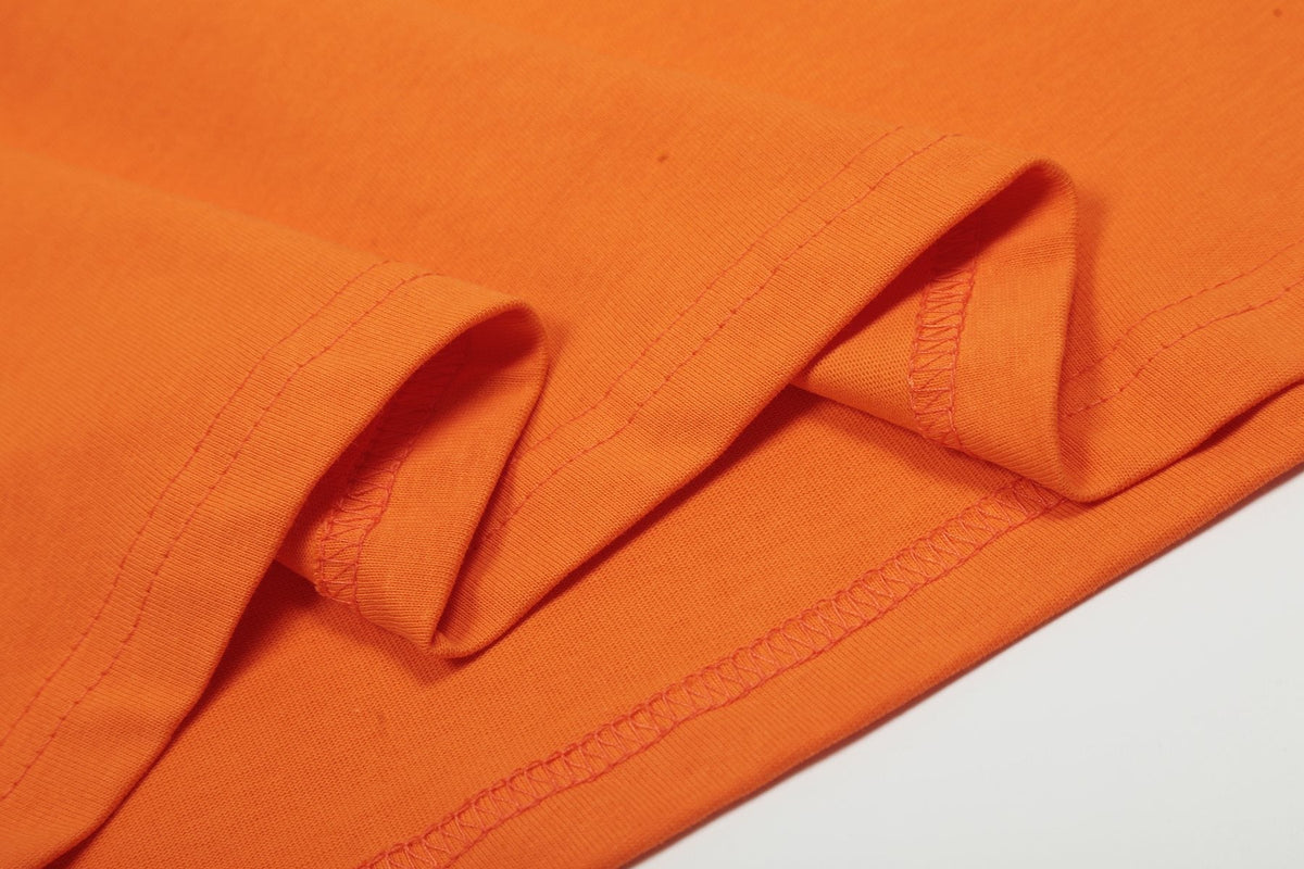 Sp5der Orange Star Graphic T-Shirt ¡ª detail