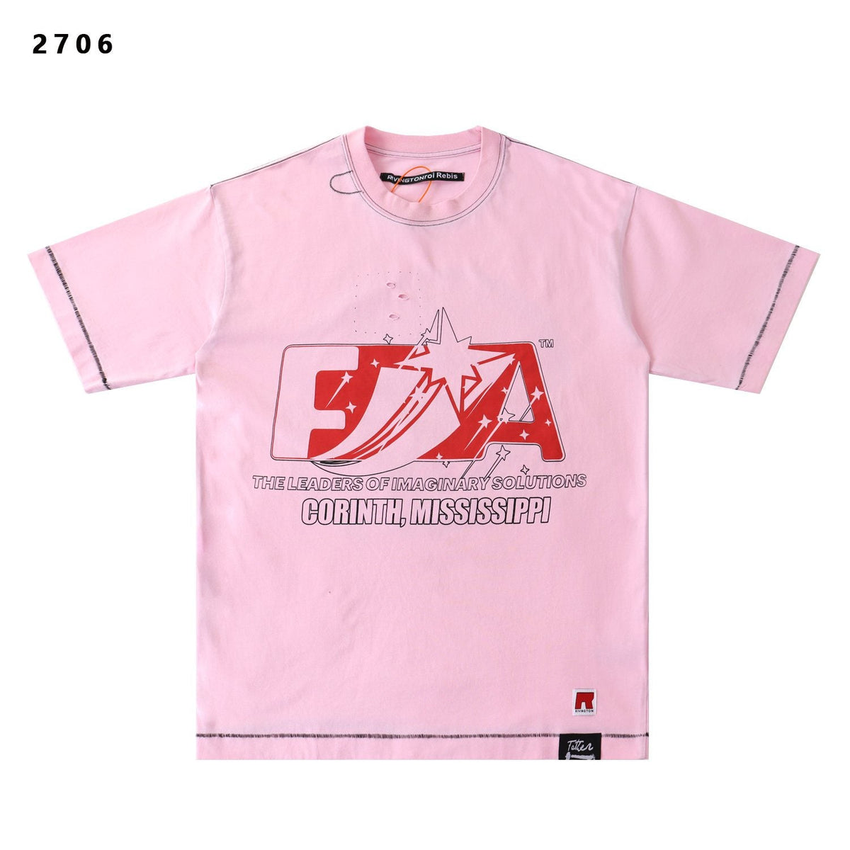 RRR123 CVA Washed Pink Graphic T-Shirt ¡ª hero