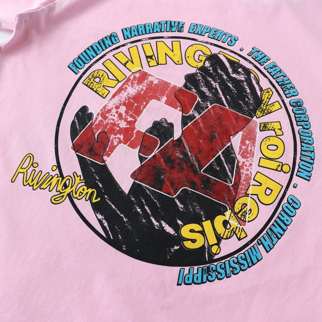 RRR123 CVA Washed Pink Graphic T-Shirt ¡ª detail