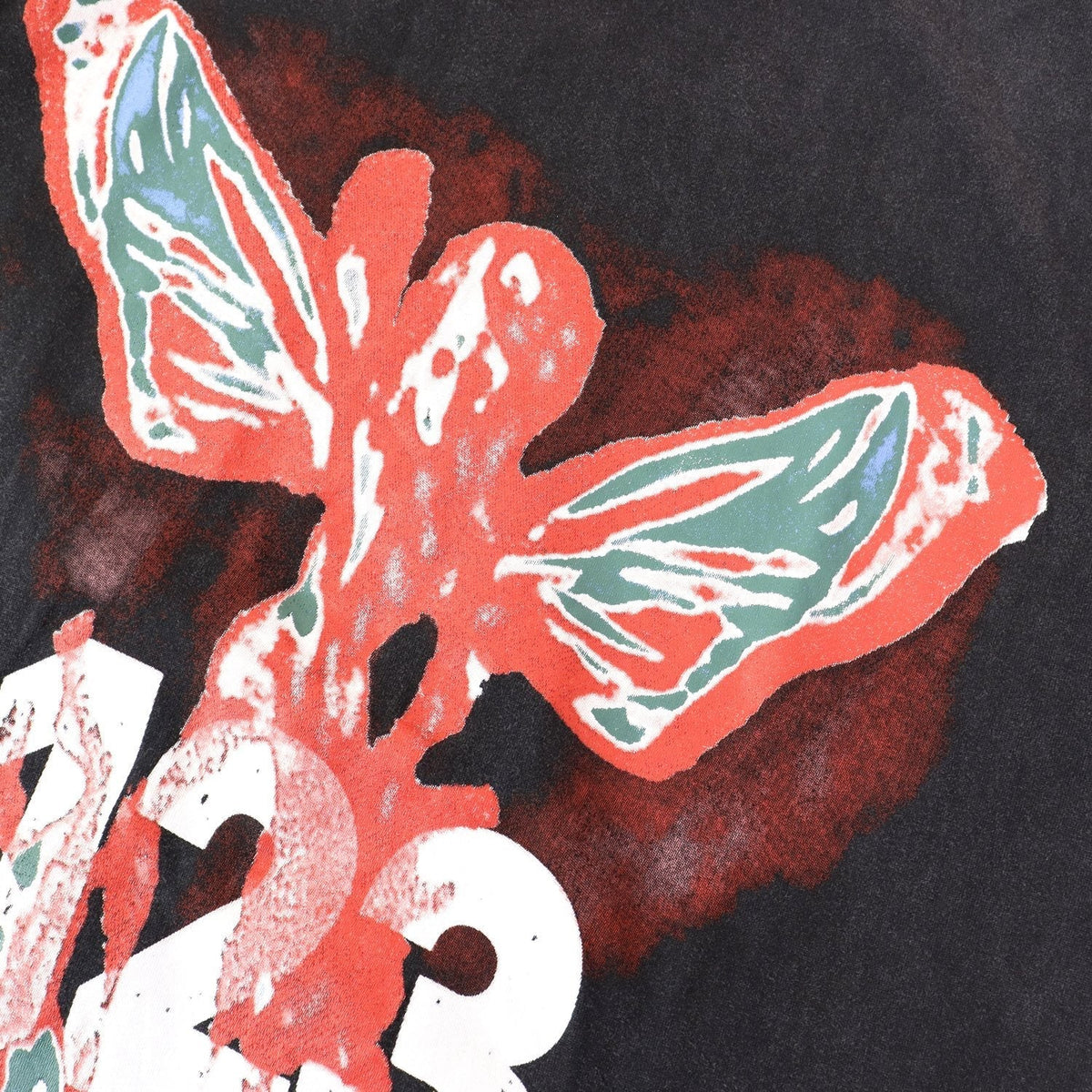 RRR123 Butterfly Graphic Short-Sleeve T-Shirt ¡ª detail